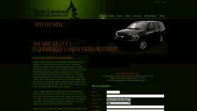 What Greenlimousinecolorado.com website looked like in 2020 (3 years ago)