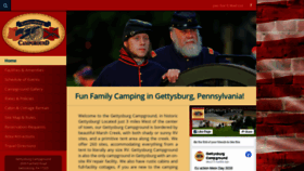 What Gettysburgcampground.com website looked like in 2020 (3 years ago)