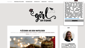 What Girlontravel.de website looked like in 2020 (3 years ago)