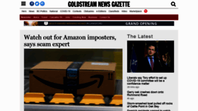 What Goldstreamgazette.com website looked like in 2020 (3 years ago)