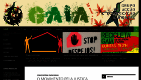 What Gaia.org.pt website looked like in 2020 (3 years ago)