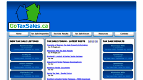 What Gotaxsales.ca website looked like in 2020 (3 years ago)