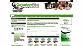 What Genealogywise.com website looked like in 2020 (3 years ago)