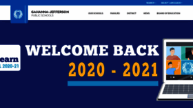 What Gahannaschools.org website looked like in 2020 (3 years ago)