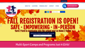 What Gameonsports4girls.com website looked like in 2020 (3 years ago)