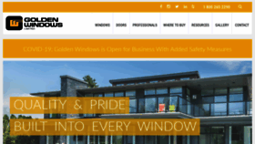 What Goldenwindows.com website looked like in 2020 (3 years ago)