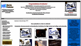 What Grad-announcements.com website looked like in 2020 (3 years ago)