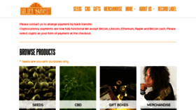 What Goldenharvestshop.com website looked like in 2020 (3 years ago)