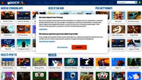 What Giochi.it website looked like in 2020 (3 years ago)