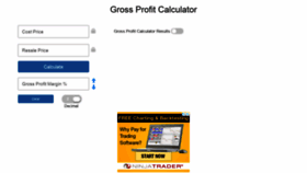 What Grossprofitcalculator.com website looked like in 2020 (3 years ago)