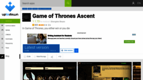What Game-of-thrones-ascent.en.uptodown.com website looked like in 2020 (3 years ago)