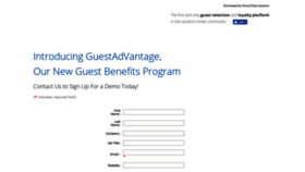 What Guestadvantage.com website looked like in 2020 (3 years ago)