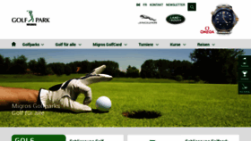 What Golfparks.ch website looked like in 2020 (3 years ago)
