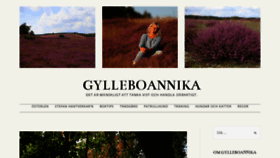 What Gylleboannika.se website looked like in 2020 (3 years ago)