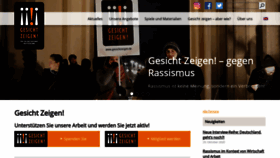 What Gesichtzeigen.de website looked like in 2020 (3 years ago)