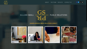 What Gilliansmallpr.com website looked like in 2020 (3 years ago)