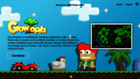What Growtopiagame.com website looked like in 2020 (3 years ago)