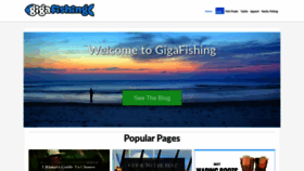 What Gigafishing.com website looked like in 2020 (3 years ago)