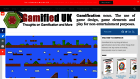 What Gamified.uk website looked like in 2020 (3 years ago)
