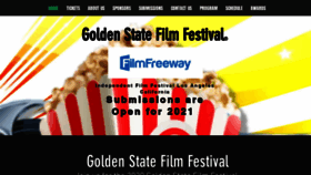 What Goldenstatefilmfestival.com website looked like in 2020 (3 years ago)