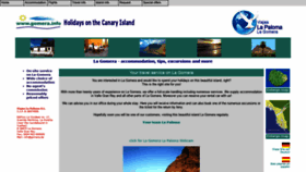 What Gomera.info website looked like in 2020 (5 years ago)