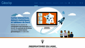What Geoclip.fr website looked like in 2020 (3 years ago)
