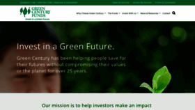 What Greencentury.com website looked like in 2020 (3 years ago)