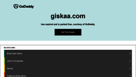 What Giskaa.com website looked like in 2020 (3 years ago)