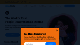 What Gooddollar.org website looked like in 2020 (3 years ago)