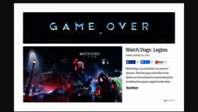 What Game-over.com website looked like in 2020 (3 years ago)