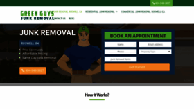 What Greenguysjunkremovalroswellga.com website looked like in 2020 (3 years ago)