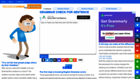 What Grammarcheckforsentence.com website looked like in 2020 (3 years ago)