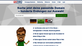 What Goneo.domains website looked like in 2020 (3 years ago)
