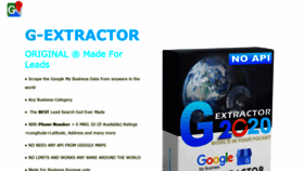 What G-extractor.com website looked like in 2020 (3 years ago)