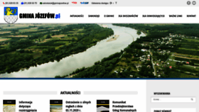 What Gminajozefow.pl website looked like in 2020 (3 years ago)