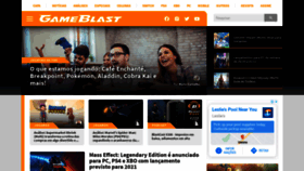 What Gameblast.com.br website looked like in 2020 (3 years ago)