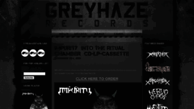What Greyhazerecords.com website looked like in 2020 (3 years ago)