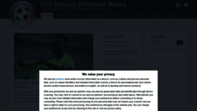 What Getfootballnewsitaly.com website looked like in 2020 (3 years ago)