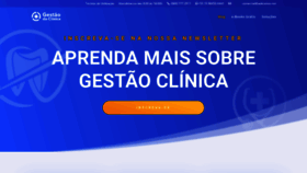 What Gestaodaclinica.com.br website looked like in 2020 (3 years ago)