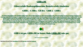 What Ghba.de website looked like in 2020 (3 years ago)