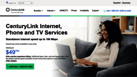What Getcenturylink.com website looked like in 2020 (3 years ago)