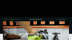 What Gastrojob.ch website looked like in 2020 (4 years ago)