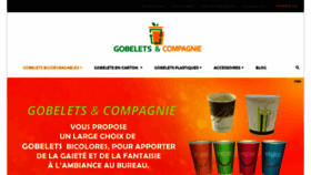 What Gobeletsetcompagnie.fr website looked like in 2020 (3 years ago)