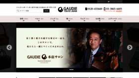What Gaudie.jp website looked like in 2020 (3 years ago)
