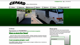 What Gepard-bus.pl website looked like in 2020 (3 years ago)