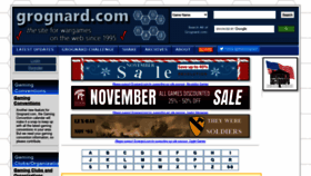 What Grognard.com website looked like in 2020 (3 years ago)