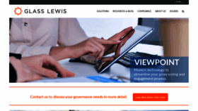 What Glasslewis.com website looked like in 2020 (3 years ago)