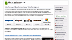 What Gutscheinlager.de website looked like in 2020 (3 years ago)