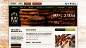 What Grandcentralbakery.com website looked like in 2020 (3 years ago)