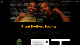 What Grantbrothersboxing.com website looked like in 2020 (3 years ago)